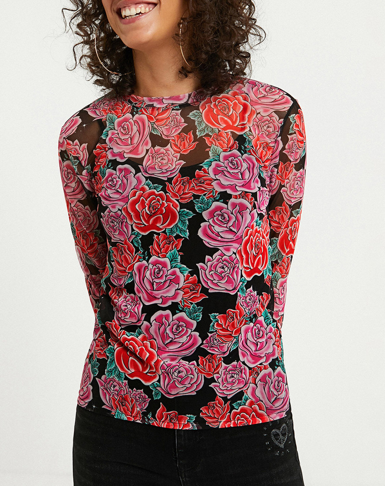 Desigual Top Emilie rouge bordeaux