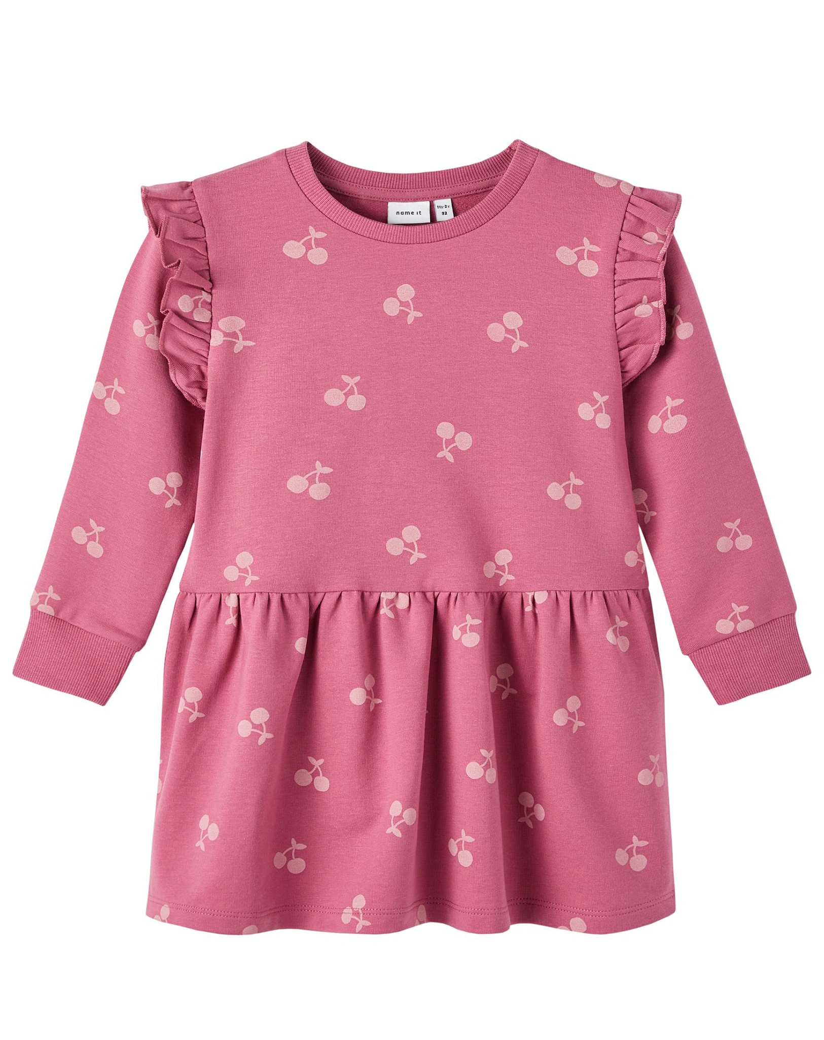Sweat-Langarmkleid NMFTRINA CEREZA in red violet