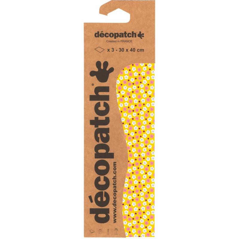Pochette 3 Feuilles Identiques Ref 709 - Jaune