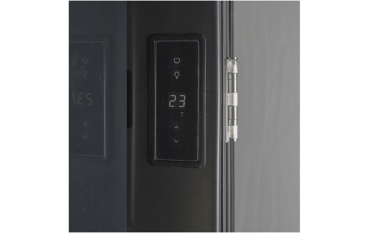 Getränkekühlschrank RKS256 Rechts, Schwarz<br>Retrokühlschrank