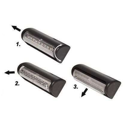 Feux arrière Brazoline Multiplex à led Universel - Noir