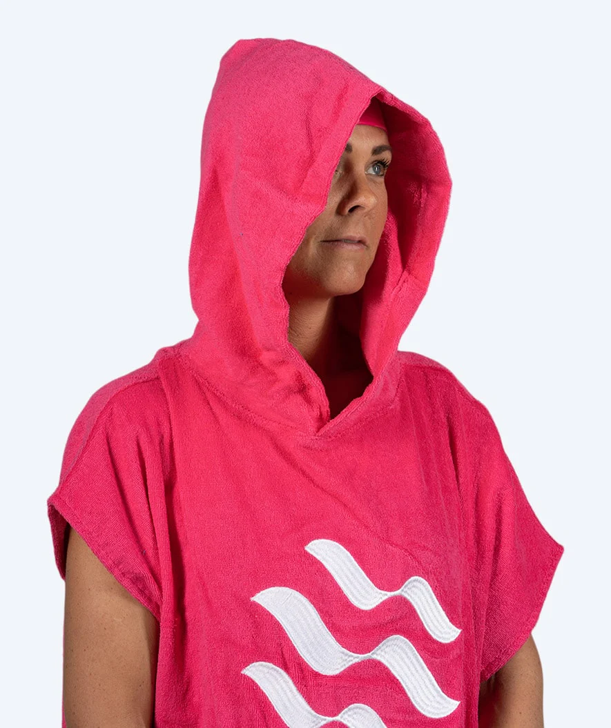 Watery badeponcho til voksne - Bomuld - Pink