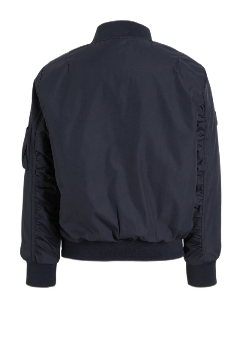 Me & My Monkey bomberjack zomer Matz met printopdruk blauw