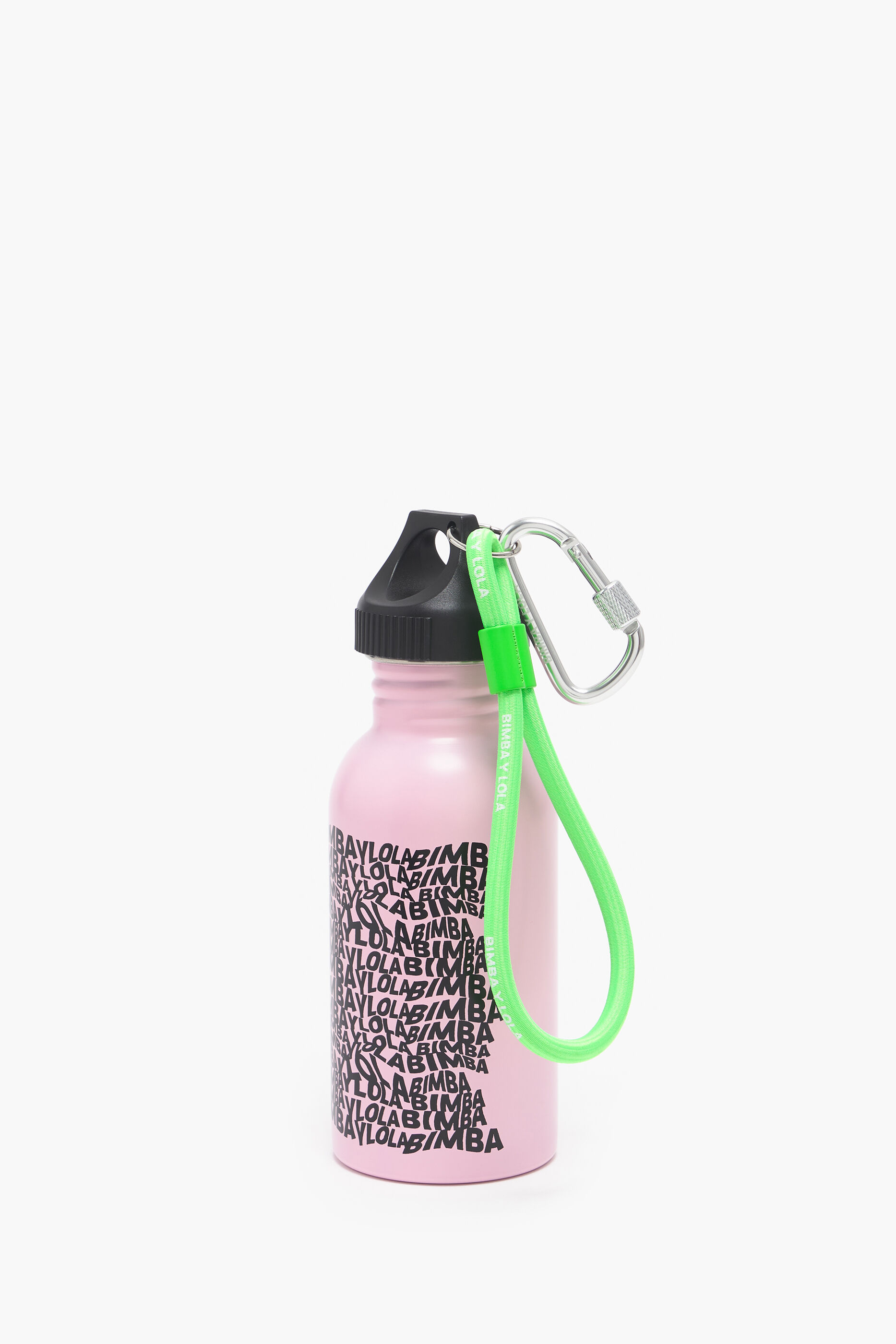 Garrafa Bimba Ola rosa claro em aço inoxidável