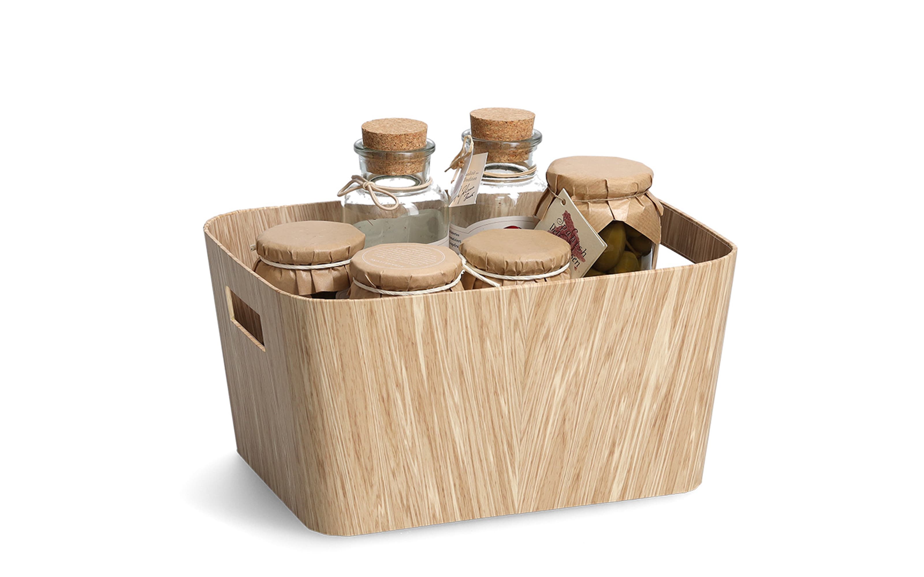 Aufbewahrungsbox in Holzoptik, 30 cm
