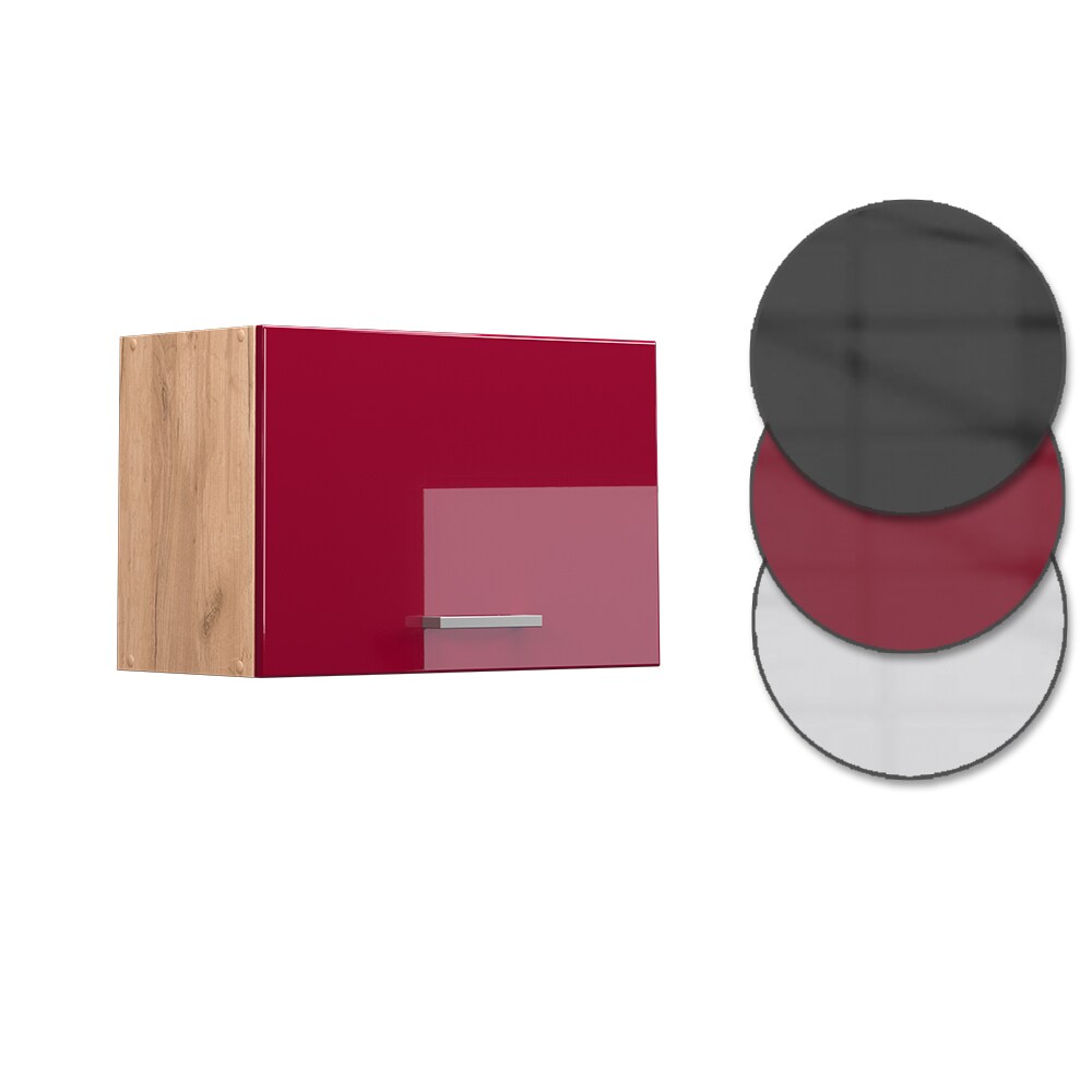 Vicco Hängeschrank Küchenschrank Küchenzeile R-Line 60 cm flach Goldkraft Bordeaux