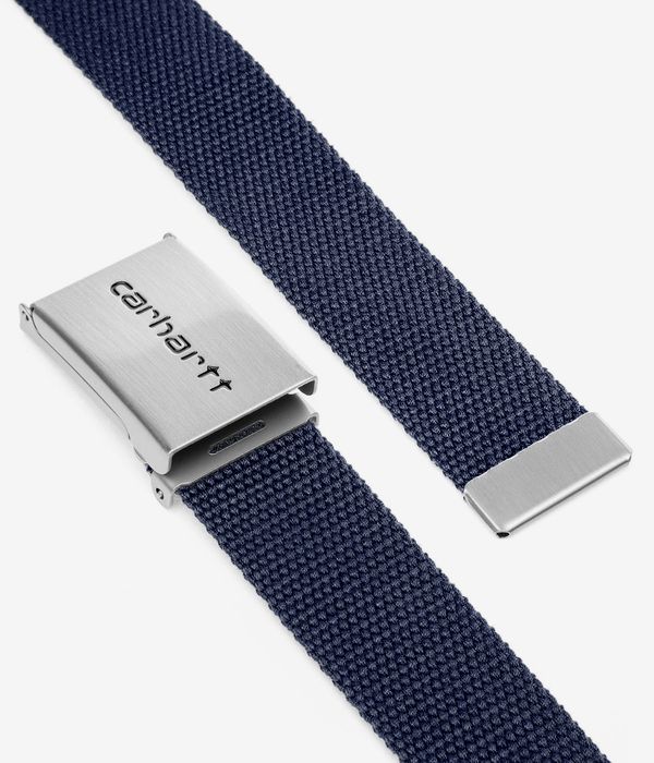 Carhartt WIP Clip Chrome Gürtel (air force blue)