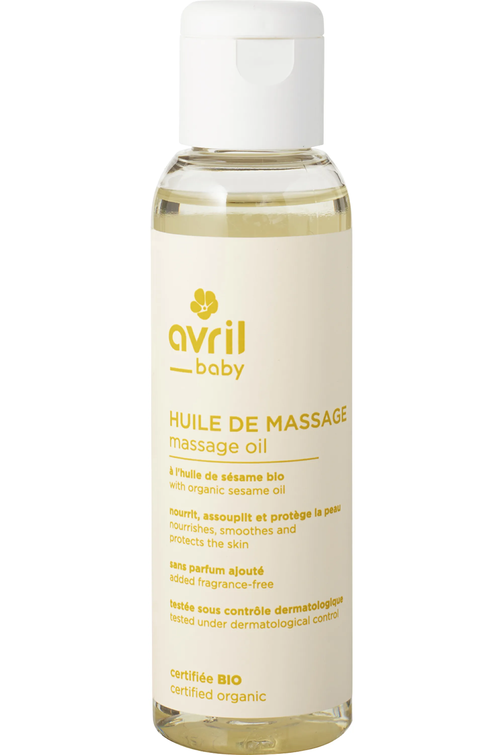 Avril Huile de massage bio pour bébé-100 ml