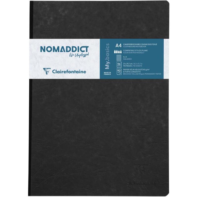 Cahier brochure Age Bag A4 192 pages petits carreaux