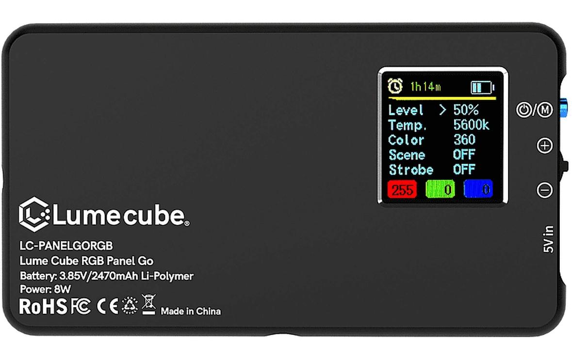 Videoleuchte RGB Panel GoKleine und tragbare RGB-LED-Leuchte