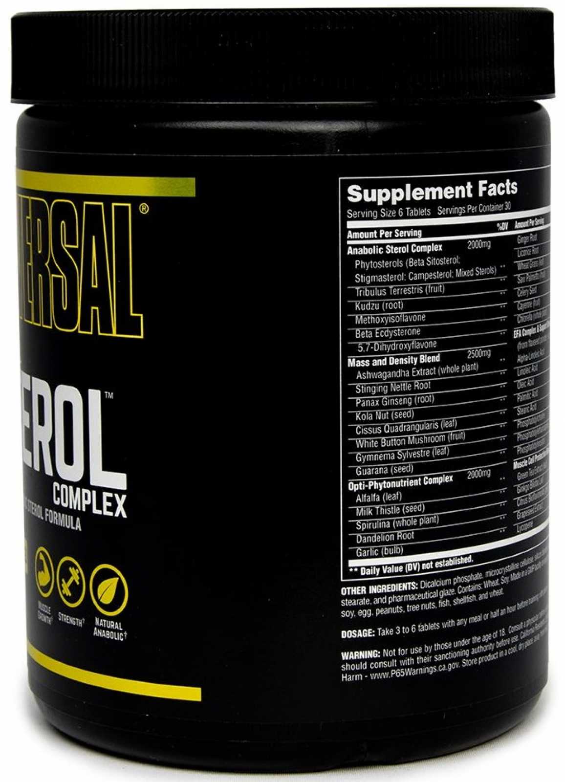 Universal Nutrition Universal Natural Sterol Complex 180 comprimidos