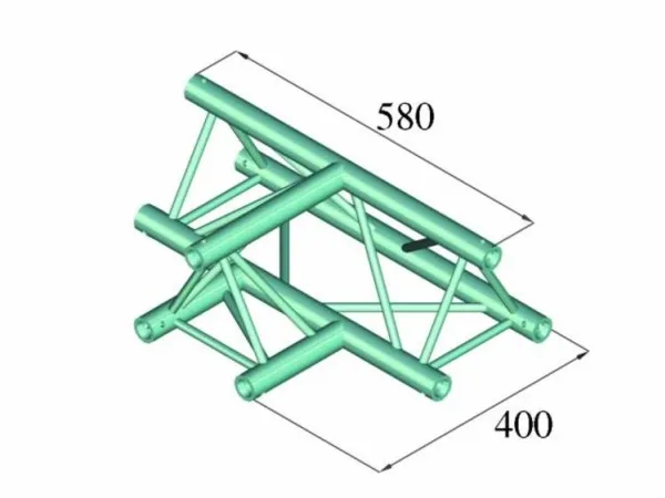 Alutruss DECOLOCK DQ3-PAT36 3-punkt traverse T-stykke 90 °