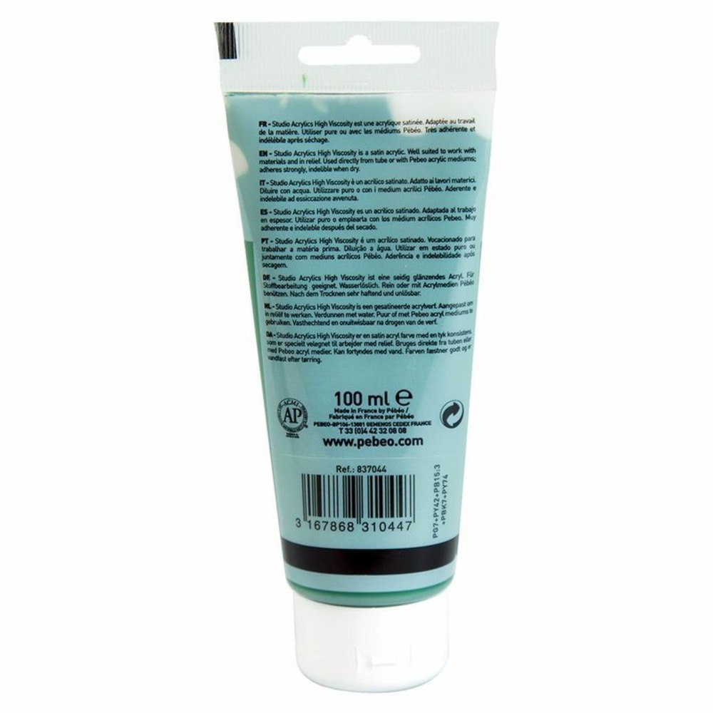 Peinture acrylique opaque - vert de hooker - 100 ml