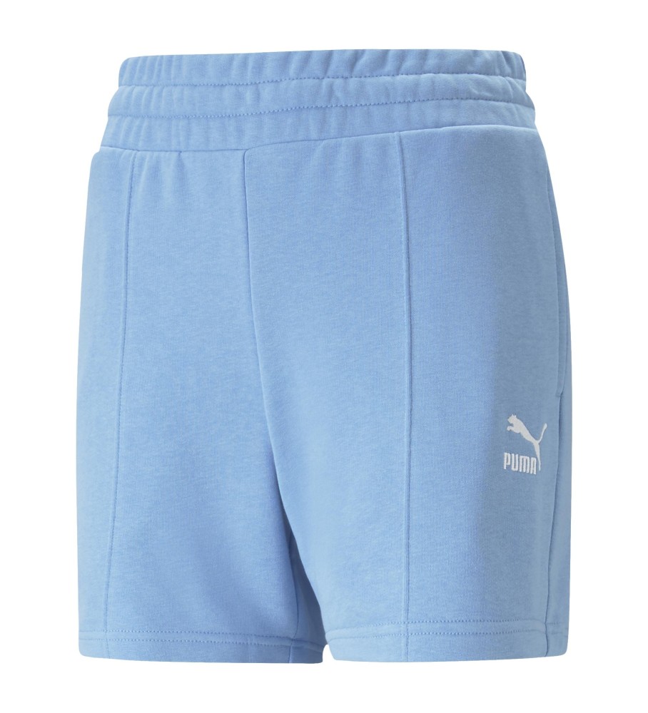 Shorts Puma Classic Pintuck azuis
