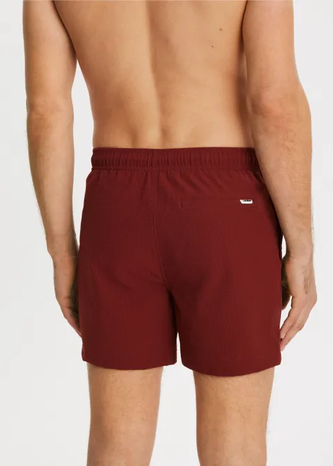 Seersucker zwembroek rood (BRIQUE)