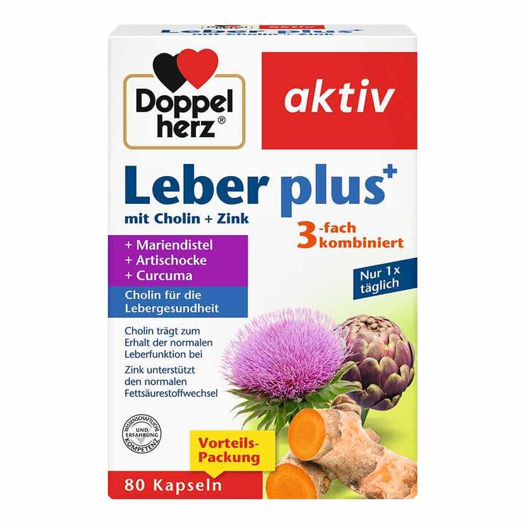 Doppelherz Leber plus Kapseln, 80 St