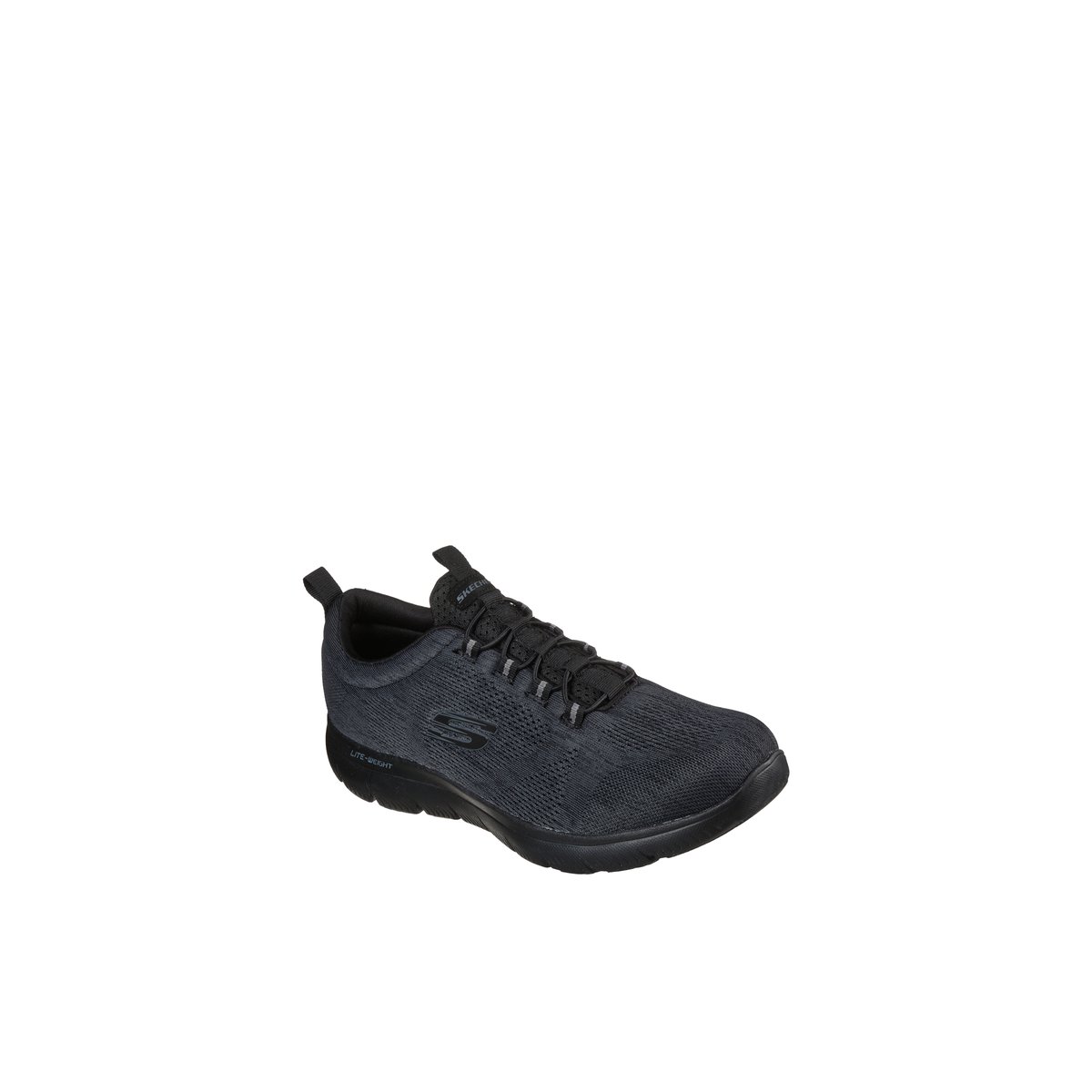 2X les points-Summits_l-m-Baskets - Talon plat - Noir