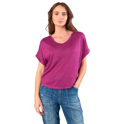 Tee-shirt à manches courtes femme Bibou LE TEMPS DES CERISES