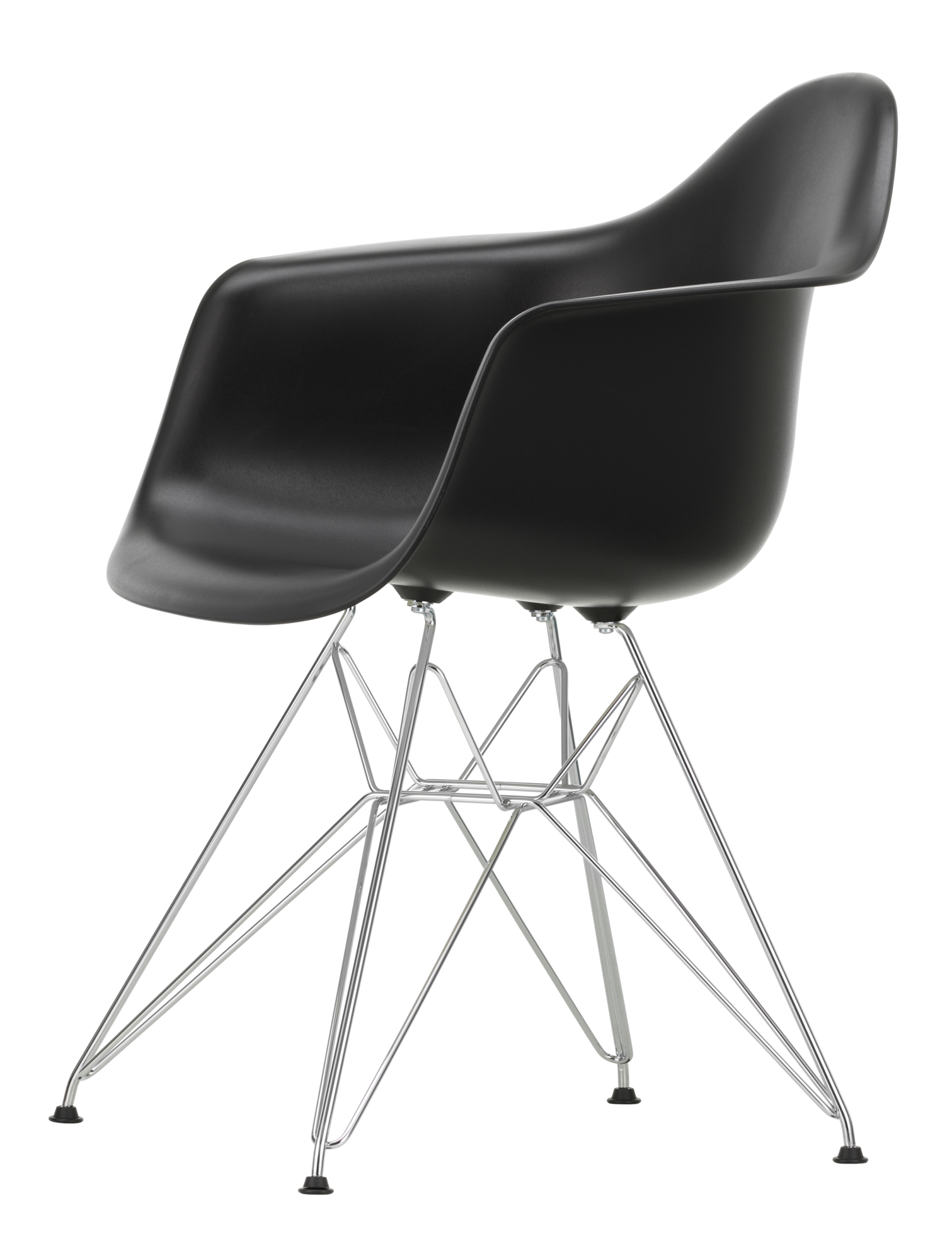 Eetkamerstoel DAR chroom onderstel deep black