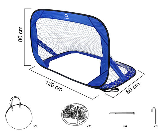 2 L.A. Sports Pop-Up-Fußballtore