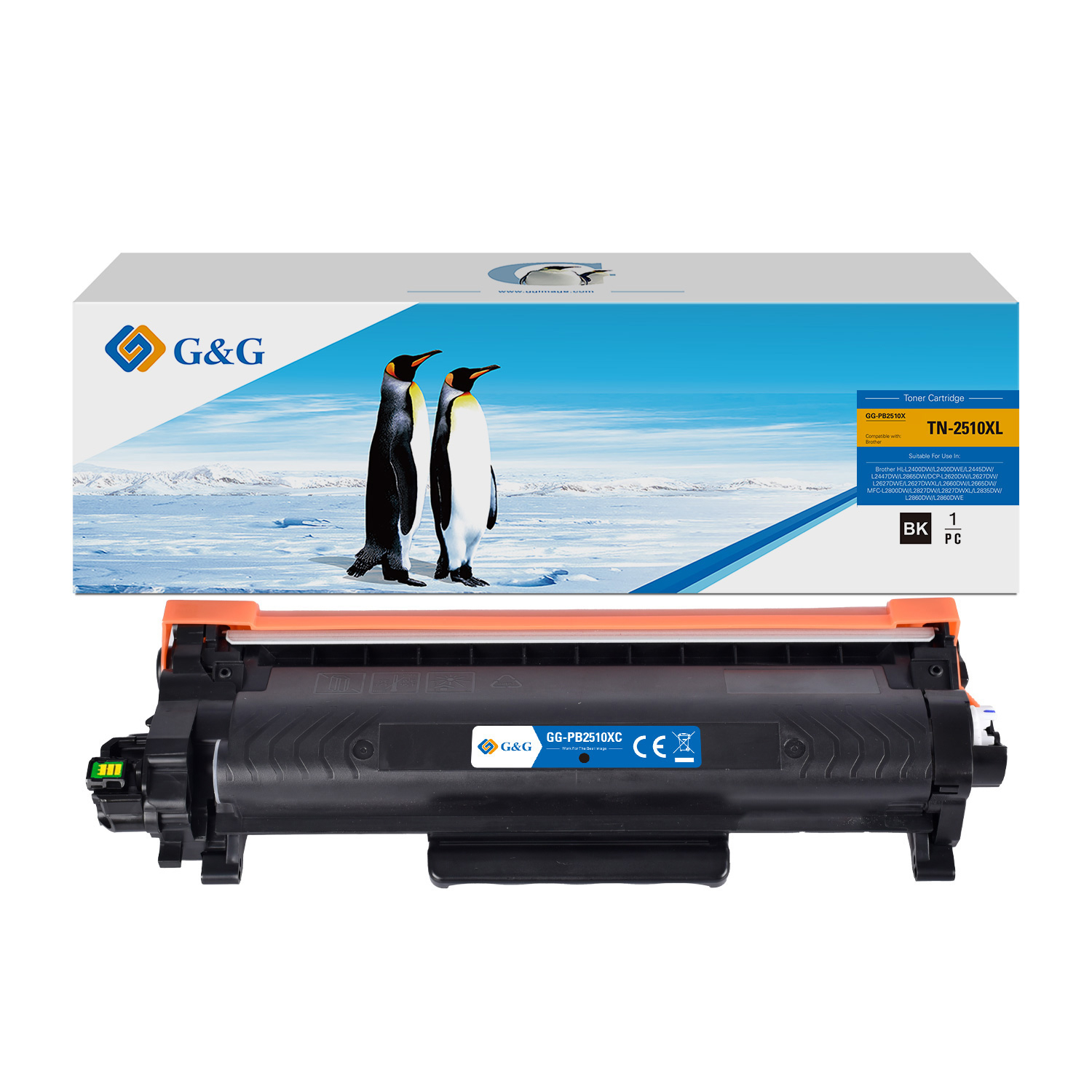 Ersetzt Brother TN-2510XL Laser Toner Drucker Printer Tonerpatrone (3000 Seiten) - Schwarz