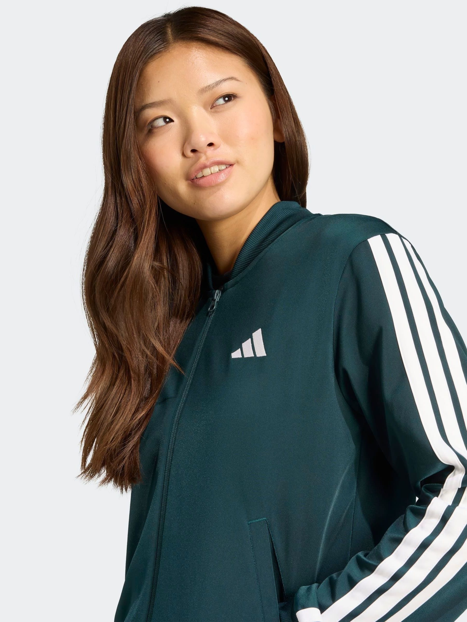 Groen - adidas Essentials trainingspak met 3 strepen
