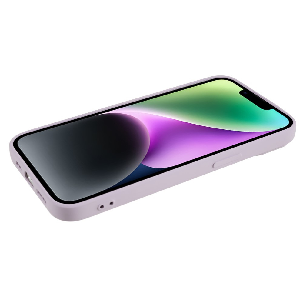 iPhone 15 Gummi Case Hülle mit Kameraschutz - Lila (Matt)
