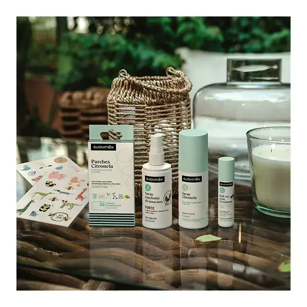 Adesivos repelentes de mosquitos Suavinex Infantil com Citronela 36M+ 36 unidades