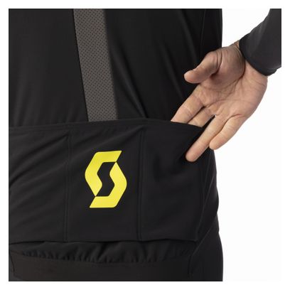 Veste Manches Longues Homme Scott RC Pro Warm Hybrid Windstopper Noir/Jaune