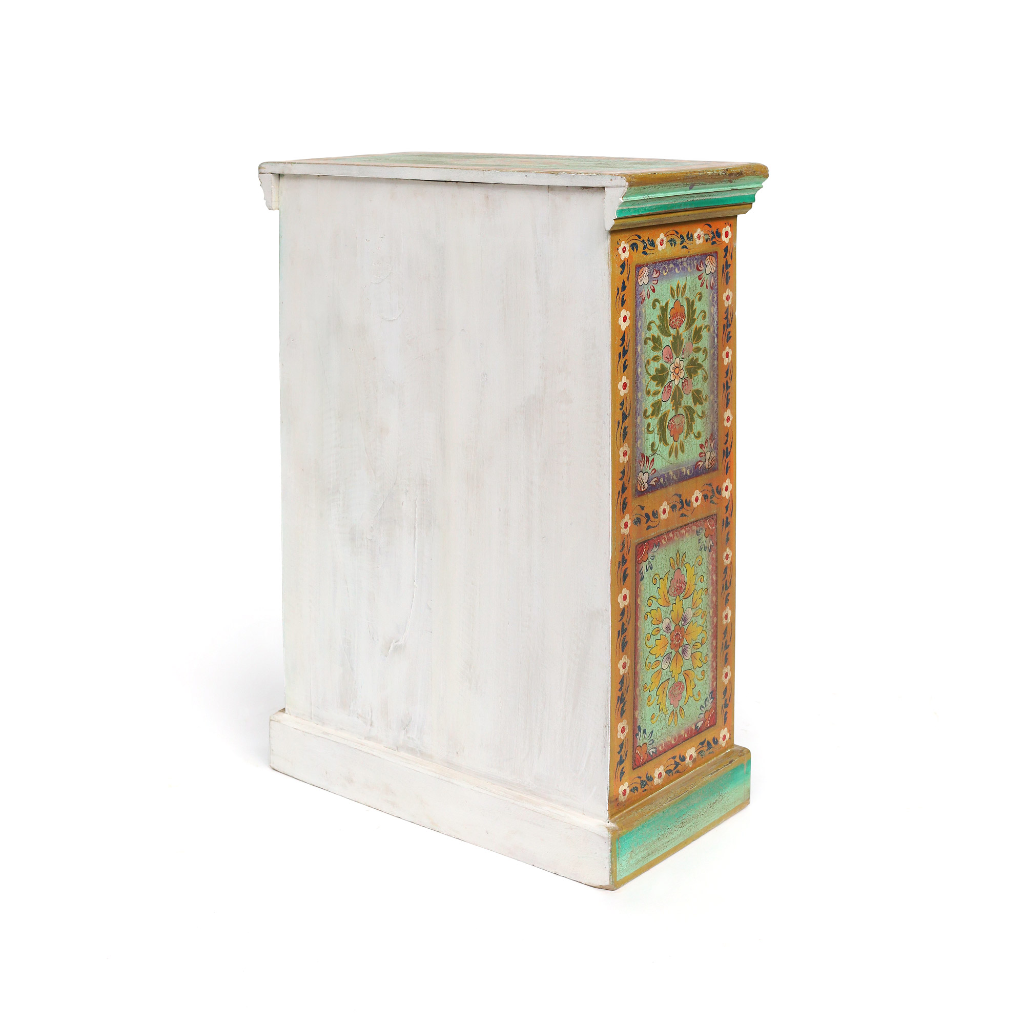 Schrank handbemalt, multicolor, H 92 cm, B 67 cm, L 35 cm von fischer's lagerhaus