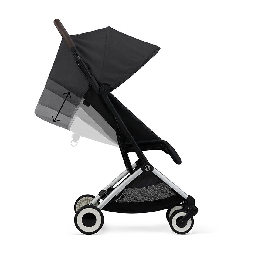 Poussette ultra-compacte Orfeo moon black - Ecru