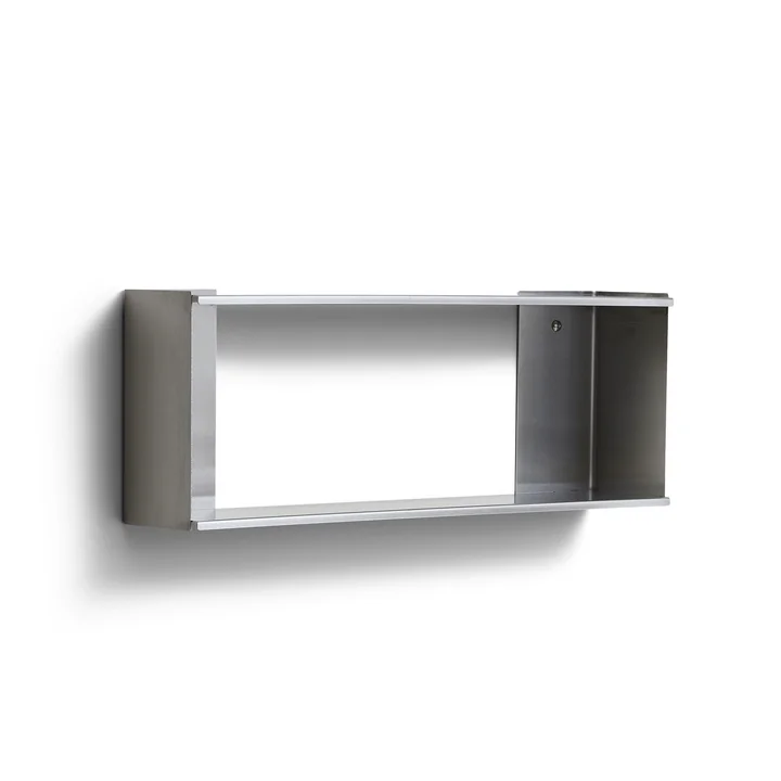 Form & Refine - Taper Wandregal, 25 x 70 cm, Edelstahl