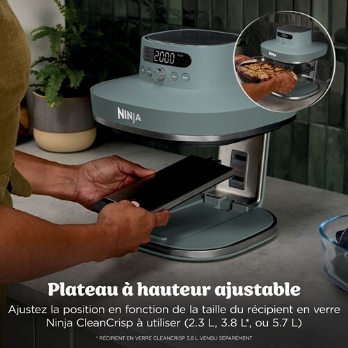 Friteuse sans huile Ninja Crispi Pro 7-en-1 AS101EUGY Vert Ash Grey