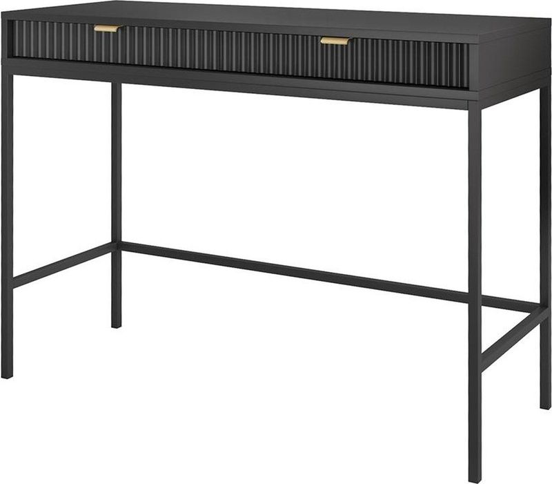 PASCAL MORABITO Sidetable met 2 lades - Zwart - LIOUBA - van Pascal Morabito L 104 cm x H 78 cm x D 50 cm