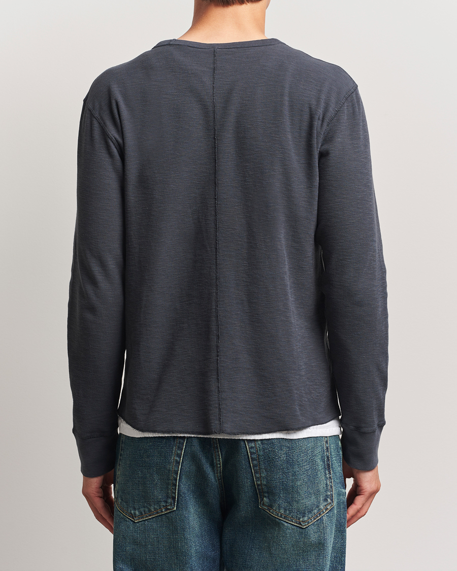 Sunflower Long Sleeve Waffle T-Shirt Washed Black