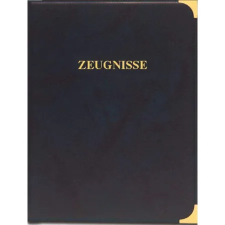 Roth Zeugnisringbuch, A4, Kunstleder, Zierecken, ohne Einlagen, Dunkelblau