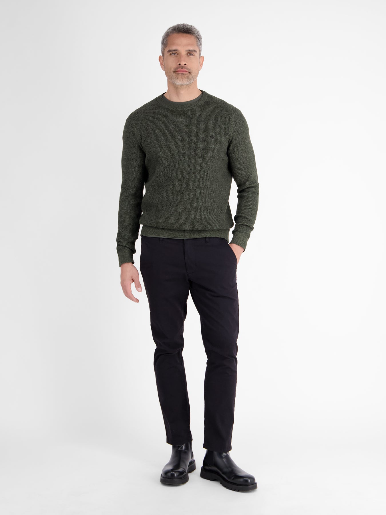 Herren Strickpullover in Strukturqualität