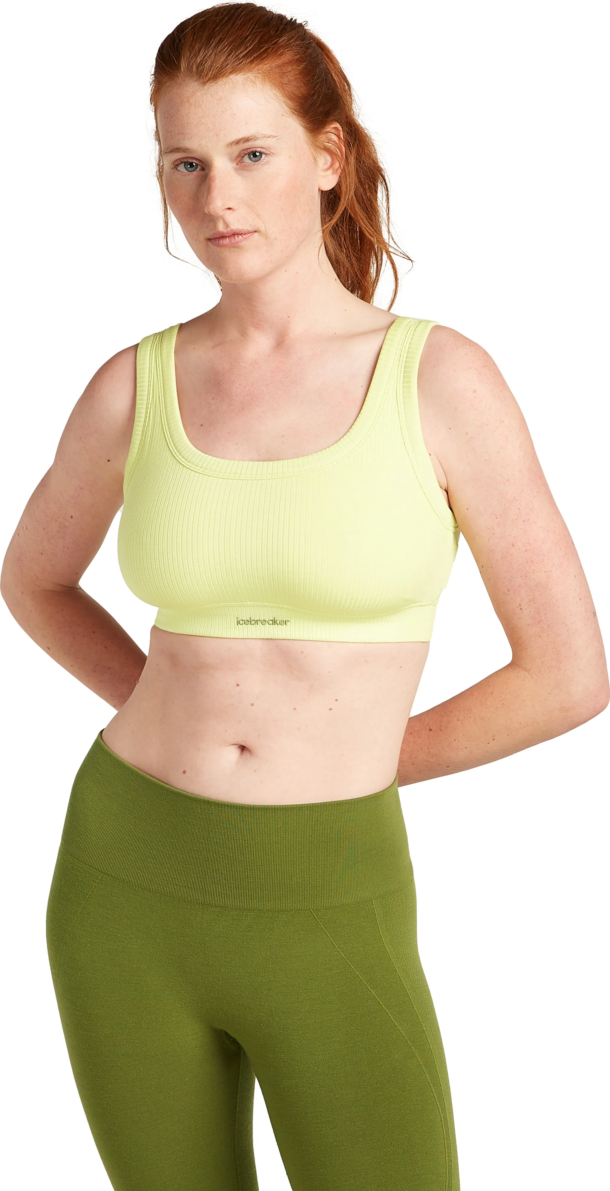 Icebreaker Women's Merino Rib Lotus Bra Citrine