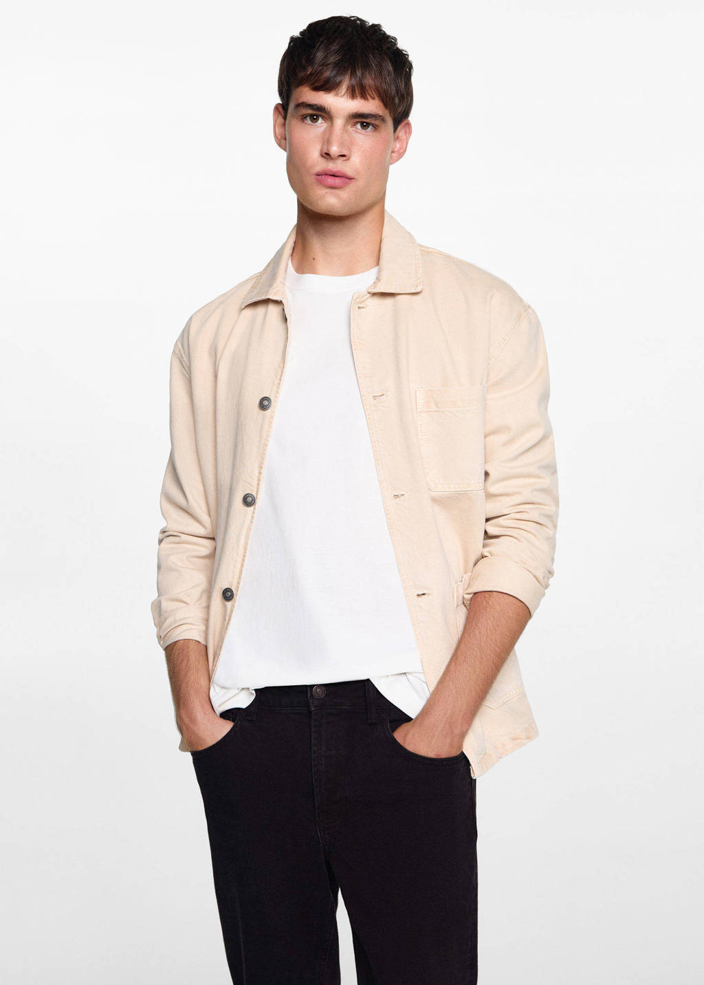 MANGO TEEN tapered fit jeans changeant grijs