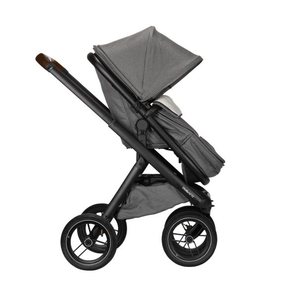 Dubatti One E5 Kinderwagen 2-in-1 Frame Black\/Dark Brown
