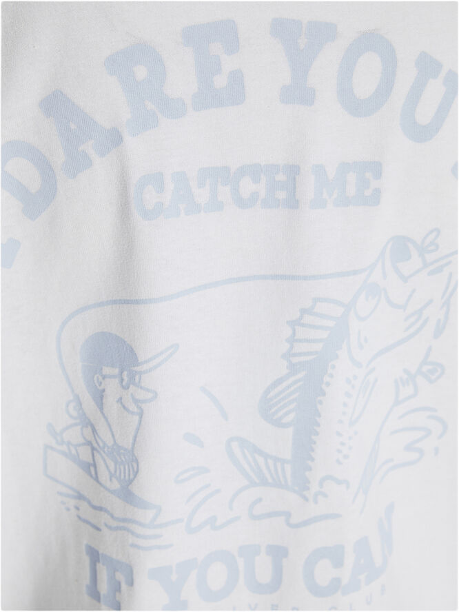 JJXX JXMILLOW LOOSE SS TEE JRS FT24 Bright white/i dare you to