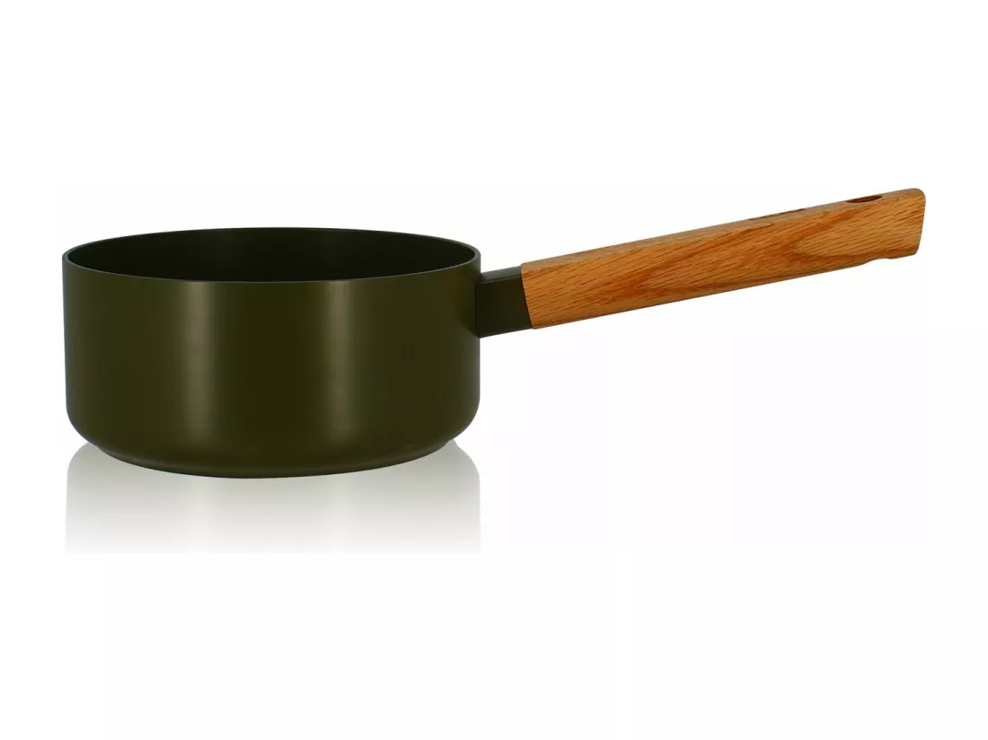 Ogo Living - Casserole Ector 16cm En Aluminium Kaki Avec Manche En Bois