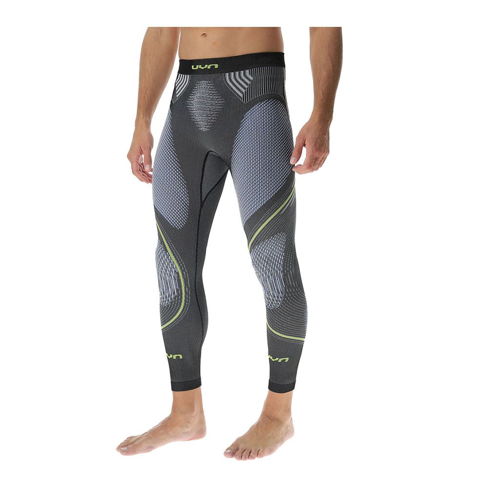 Uyn EVOLUTYON - Collant Homme anthracite melange/blue/yellow shiny