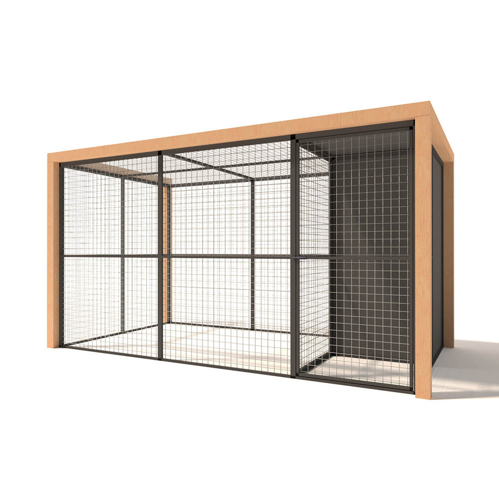Glorenza Noor - Kattenren - Antraciet - 187x190x345 cm