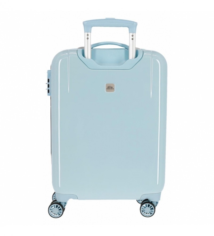 Mala de cabine rígida Joumma Bags Happy Helpers, azul claro - 38x55x20cm -