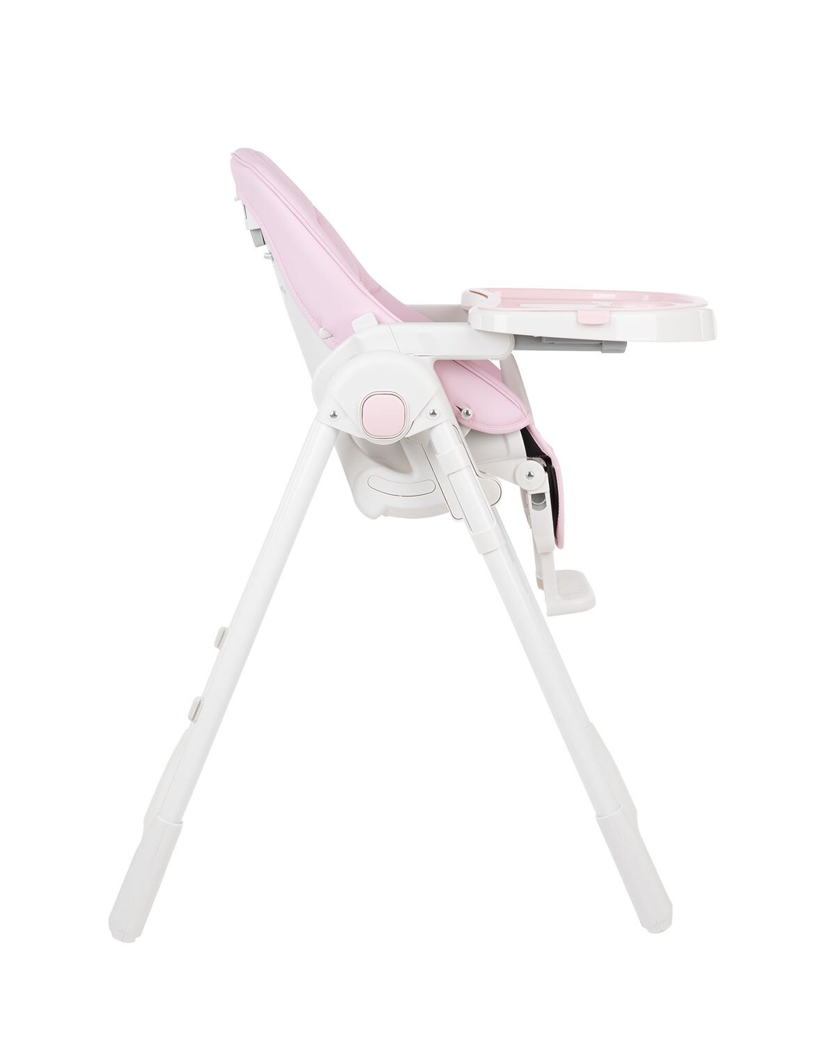 Kikkaboo Hochstuhl Pastello klappbar verstellbar Becherfassung Tisch abnehmbar rosa