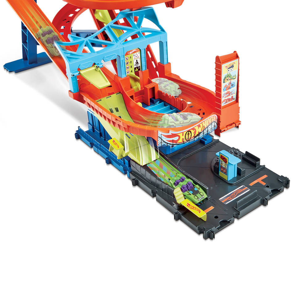 Hot Wheels City achtbaan rally baanset