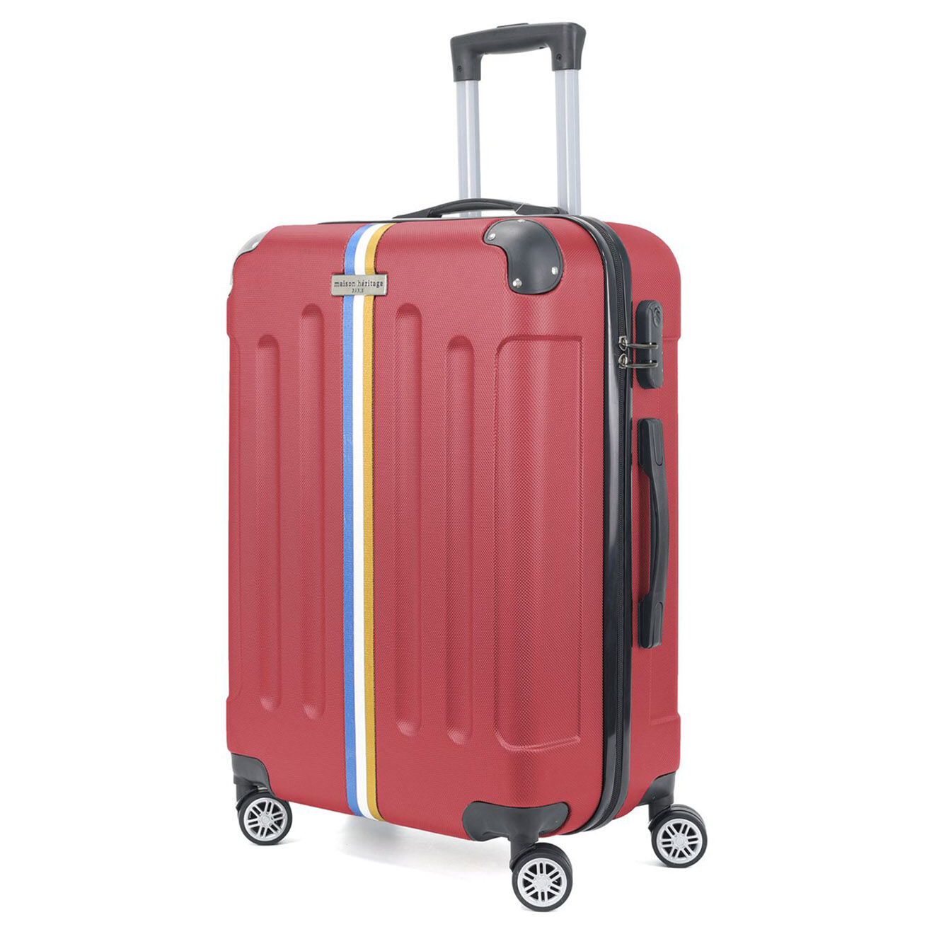 Maison Héritage 2 Valises 4 roues doubles Rivoli 65/75 cm rouge bordeaux