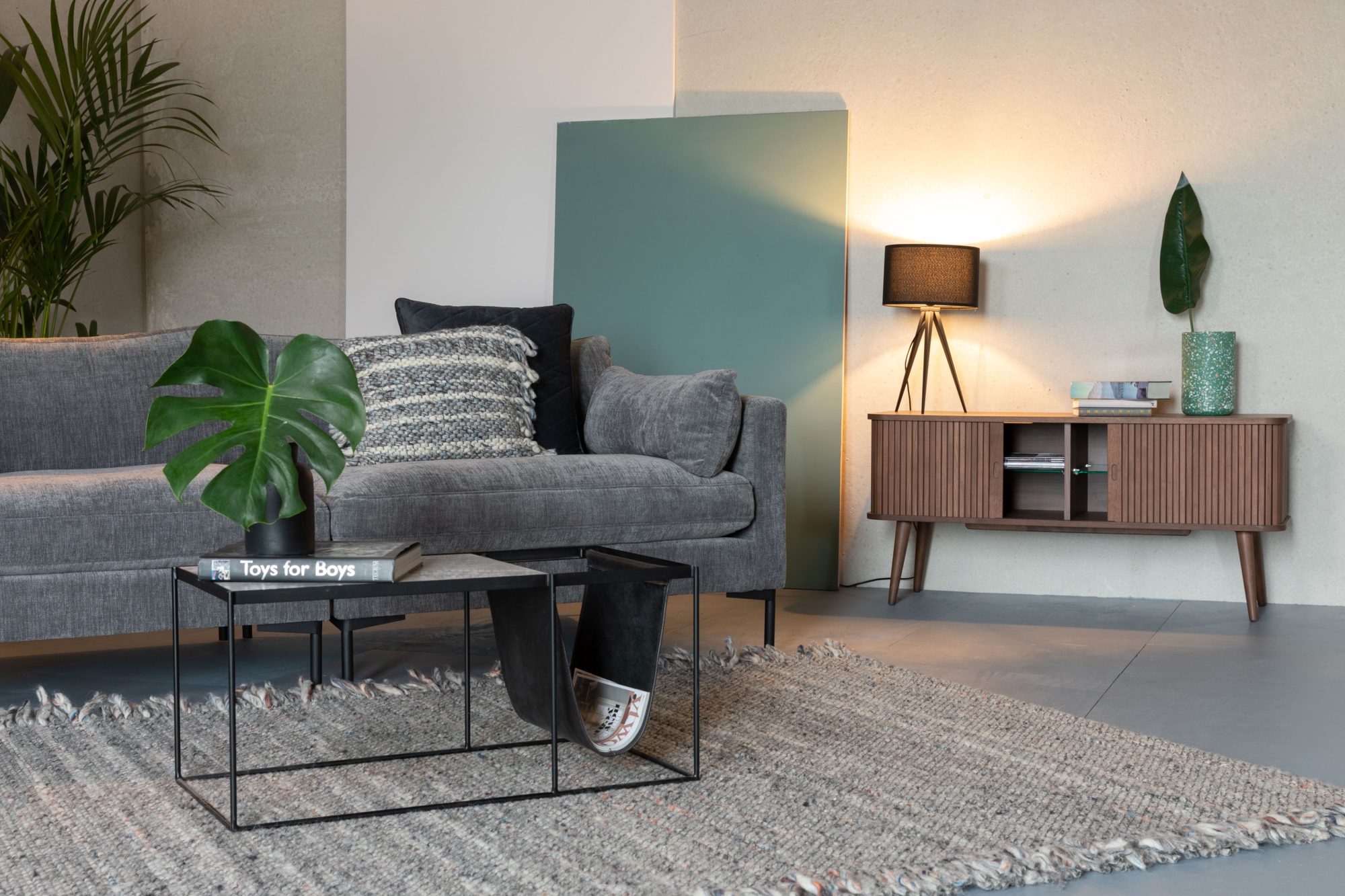 Zuiver Barbier walnoot dressoir