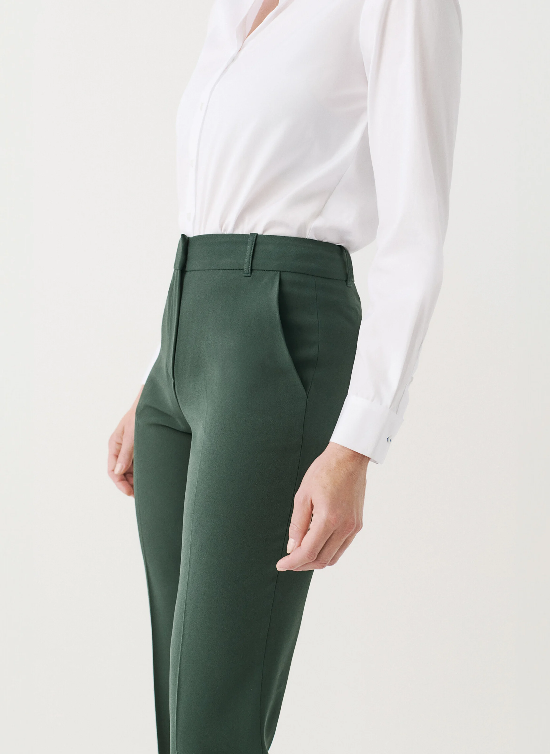 PCLEMENT2 - Pantalon droit | Vert